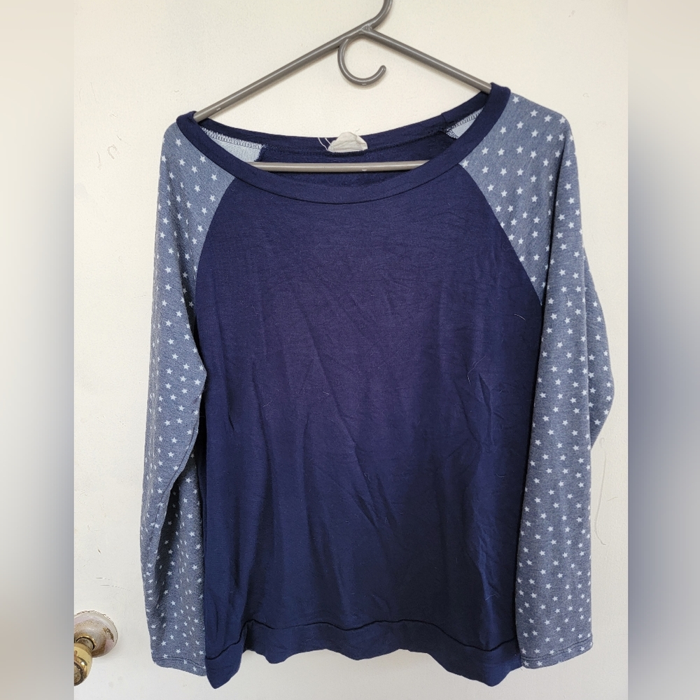 EUC 143 Story brand long-sleeve blouse size M